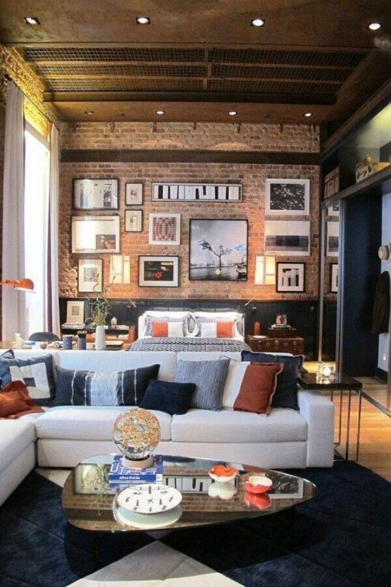 45. Invista no tijolinho &agrave; vista para ambientes com decora&ccedil;&atilde;o estilo industrial &ndash; Foto: NicolasAndrade