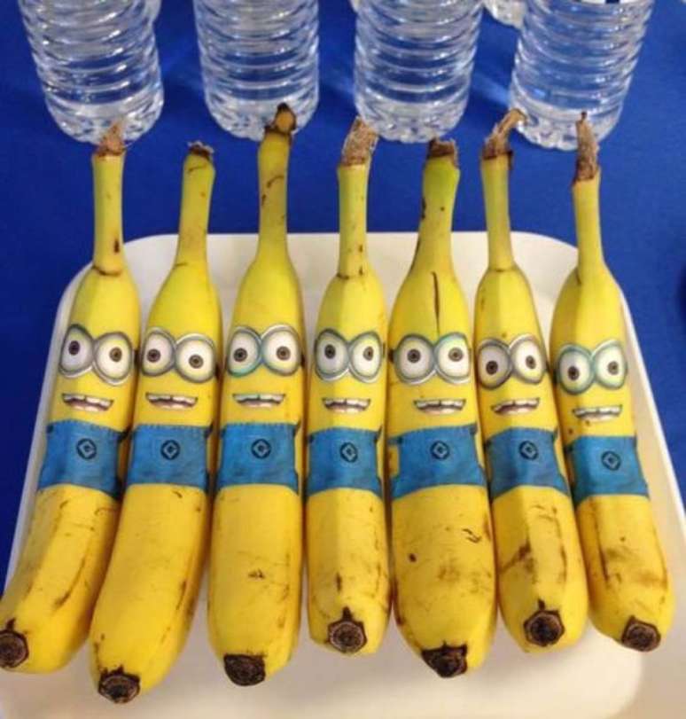 51. Mais um exemplo de como a festa dos Minions pode ser saudável e divertida. Foto: Baú de Menino