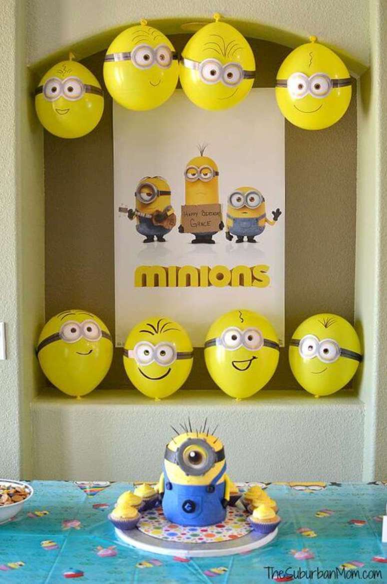 18. Este é um ótimo exemplo de como uma festa dos Minions pode ser simples. Foto: The Suburban Mom