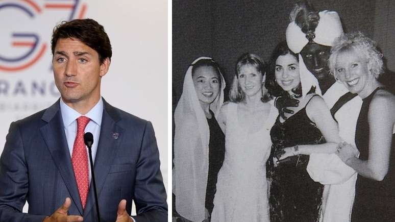 O primeiro-ministro do Canadá, Justin Trudeau, pediu desculpas depois que foram divulgadas fotografias antigas dele usando maquiagem para deixar o rosto marrom ou preto