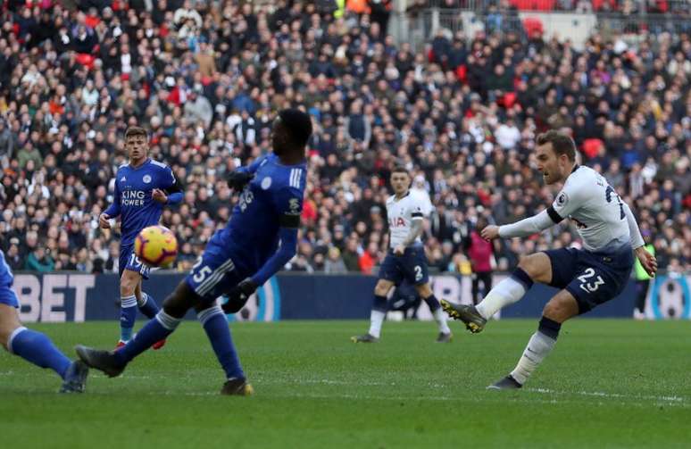 No último encontro entre as equipes, os Spurs venceram por 3 a 1, com Eriksen deixando sua marca (Foto: AFP)