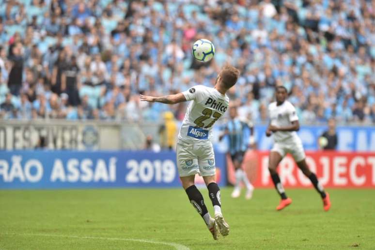No primeiro turno, Santos venceu o Grêmio, por 2 a 1, no Sul (Divulgação/Twitter)