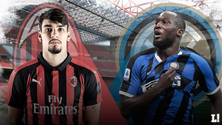 Paquetá e Lukaku são destaques do Derby della Madonnina deste sábado (Arte: Marcelo Moraes/Lance!)