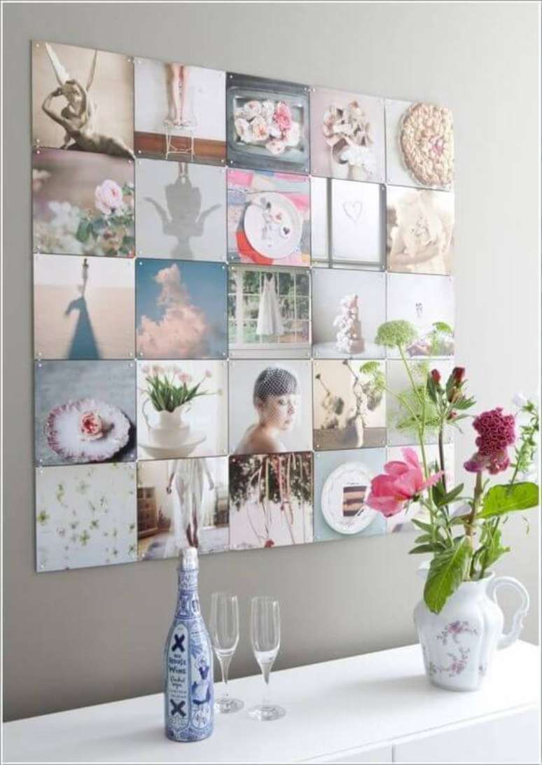 29. Painel de fotos criativas e lindas &ndash; Por: Fabio Design