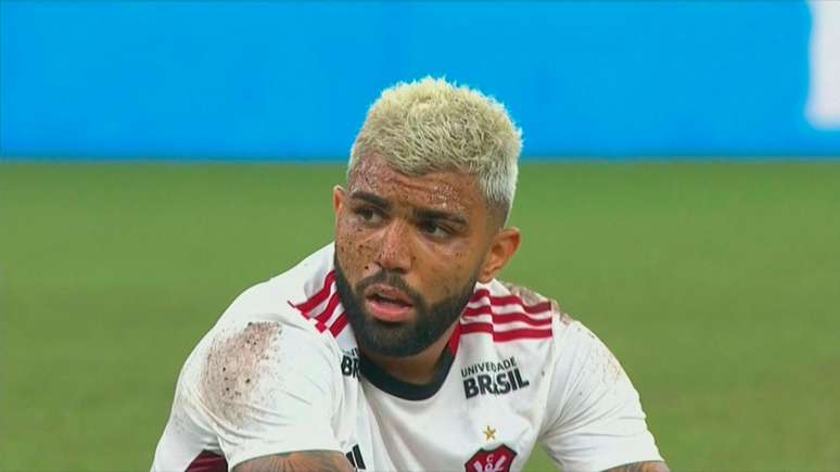 Gabigol retocou o loiro de seu cabelo (Reprodução)