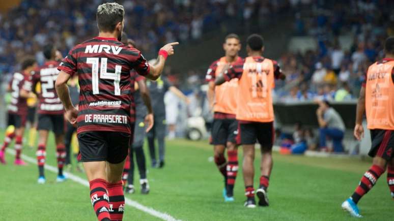 Arrascaeta fez o gol da vitória do Flamengo neste sábado, diante do Cruzeiro (Foto: Alexandre Vidal/Flamengo)