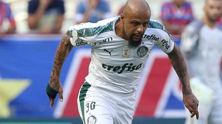 Felipe Melo foi um dos destaques do duelo contra o Fortaleza (Foto: Divulgação Palmeiras)