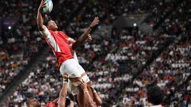 Inglaterra passou fácil por Tonga na estreia na Copa do Mundo (Foto: WILLIAM WEST / AFP)