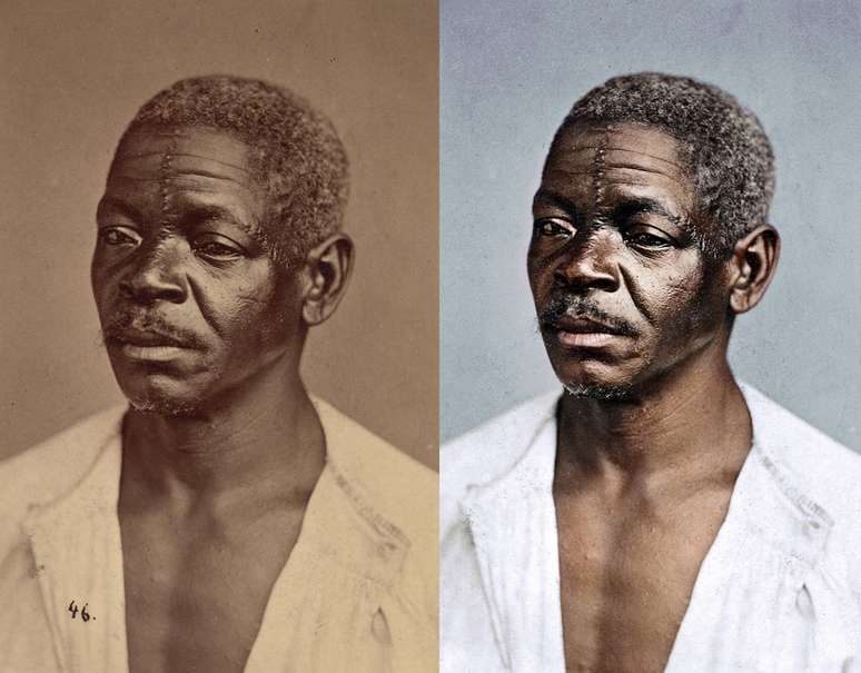 Legenda da foto original diz apenas 'tipos negros'