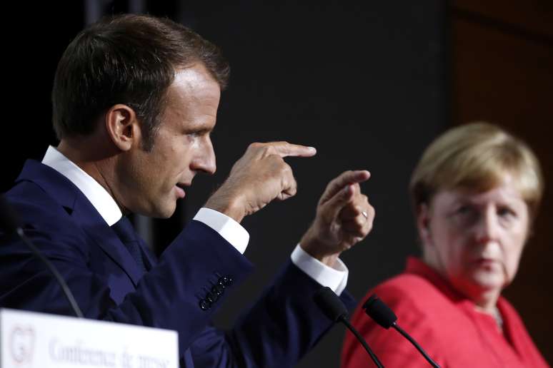 Macron e Merkel
25/08/2019
Ian Langsdon/Pool via REUTERS