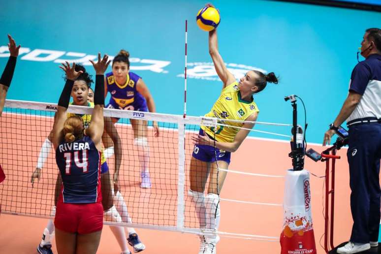 Gabi foi a maior pontuadora do Brasil (Foto: Divulgação/FIVB)