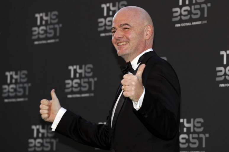 Infantino fez discurso contundente contra o racismo (Foto: AFP)