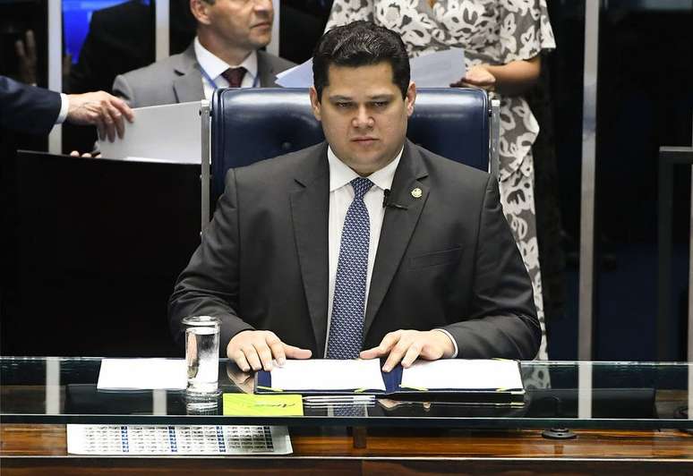 O presidente do Senado, Davi Alcolumbre.