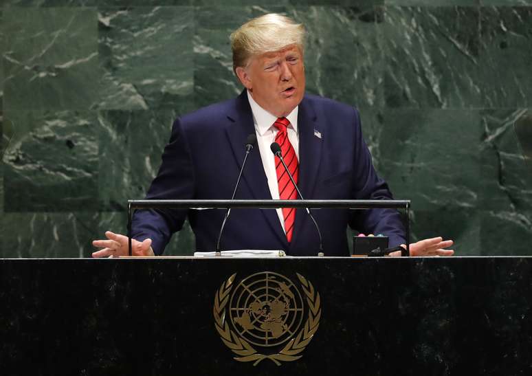 Presidente dos EUA, Donald Trump, discursa na Assembleia Geral da ONU
24/09/2019
REUTERS/Lucas Jackson