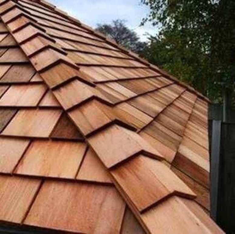 32. As telhas shingle são perfeitas para conseguir uma decoração moderna em todos os detalhes – Por: Pinterest