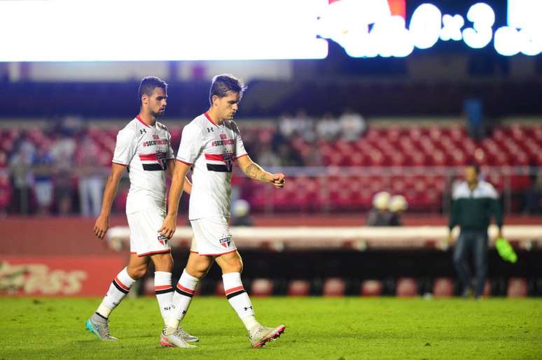 São Paulo foi derrotado por 3 a 0 na última partida contra o Goiás no Morumbi (Foto: Sergio Barzaghi/Gazeta Press)