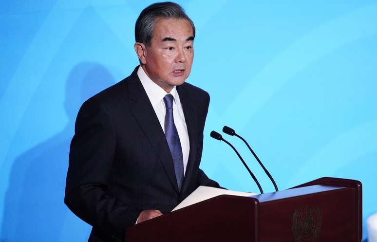 Wang Yi, conselheiro de Estado da China, na c&uacute;pula da ONU
23/09/2019
REUTERS/Carlo Allegri