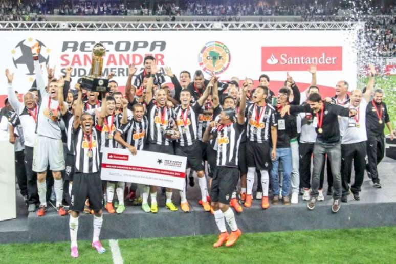 O último duelo do Galo contra um argentino no Mineirçao foi na final da Recopa Sul-americana de 2014 quando superou o Lanús- (Foto: Bruno Cantini/ LANCE!Press)