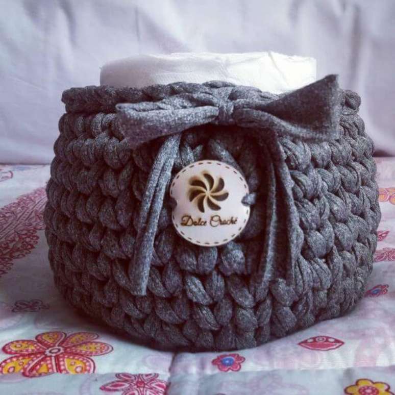 47. Siga o passo a passo para ter porta papel higi&ecirc;nico de croch&ecirc; &ndash; Por: Art Com