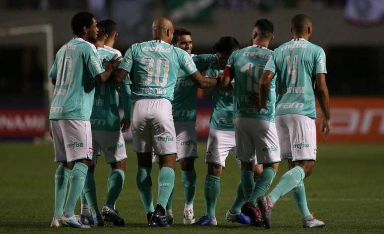 Verdão fez quatro gols no primeiro tempo (Foto: Cesar Greco/Palmeiras)