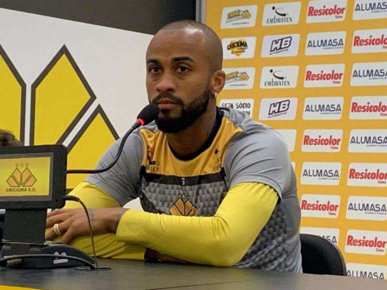 Wesley espera grande jogo do Criciúma contra os paulistas do Botafogo-SP (Foto:Divulgação / Criciúma)