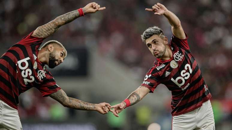 Gabigol e Arrascaeta marcaram novamente (Alexandre Vidal/Flamengo)