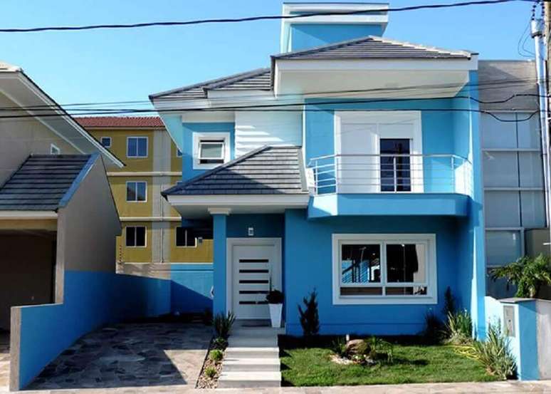 25. Saber escolher cores de casas garante que a fachada fique ainda mais bonita