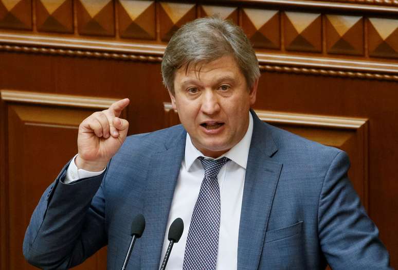 Oleksandr Danylyuk em pronunciamento a parlamentares em seu cargo anterior como ministro das Finanças
07/06/2018
REUTERS/Valentyn Ogirenko
