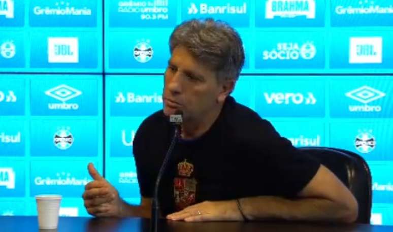 Renato Portaluppi é ídolo do Grêmio, onde levantou a Libertadores como jogador e técnico (Reprodução L!TV)