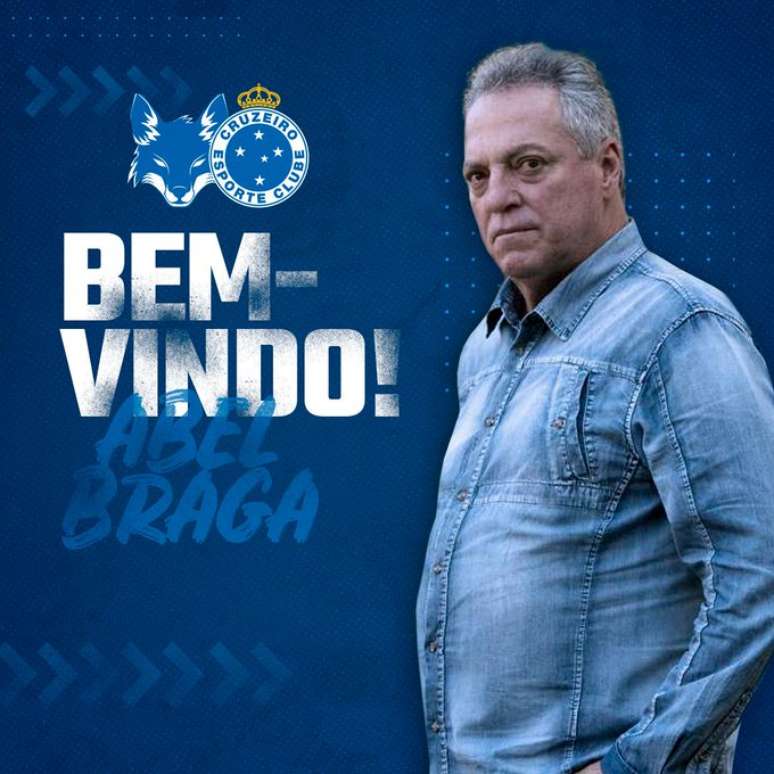 Abel Braga é anunciado pelo Cruzeiro.