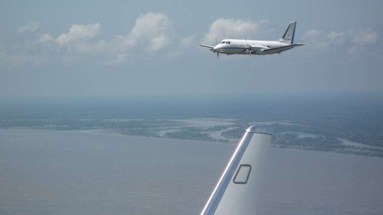 Os aviões alemães G1 e G5 usados pelos cientistas do GoAmazon para estudar a atmosfera amazônica
