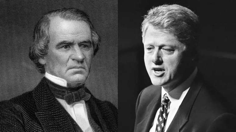 Andrew Johnson e Bill Clinton são os dois presidentes que foram alvo de impeachment – mas ambos acabaram inocentados pelo Senado