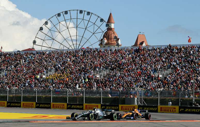 Valtteri Bottas feliz com seu desempenho na Rússia ao terminar em segundo depois de largar em quarto