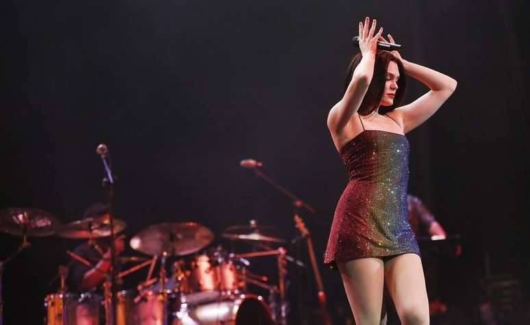 Jessie J em show no Espaço Américas, em São Paulo, em sua primeira apresentação no Brasil em 2019.