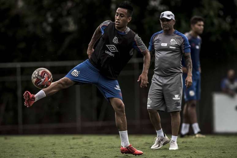 Cueva está suspenso preventivamente pelo Santos após confusão na casa noturna (Foto: Ivan Storti/Santos)