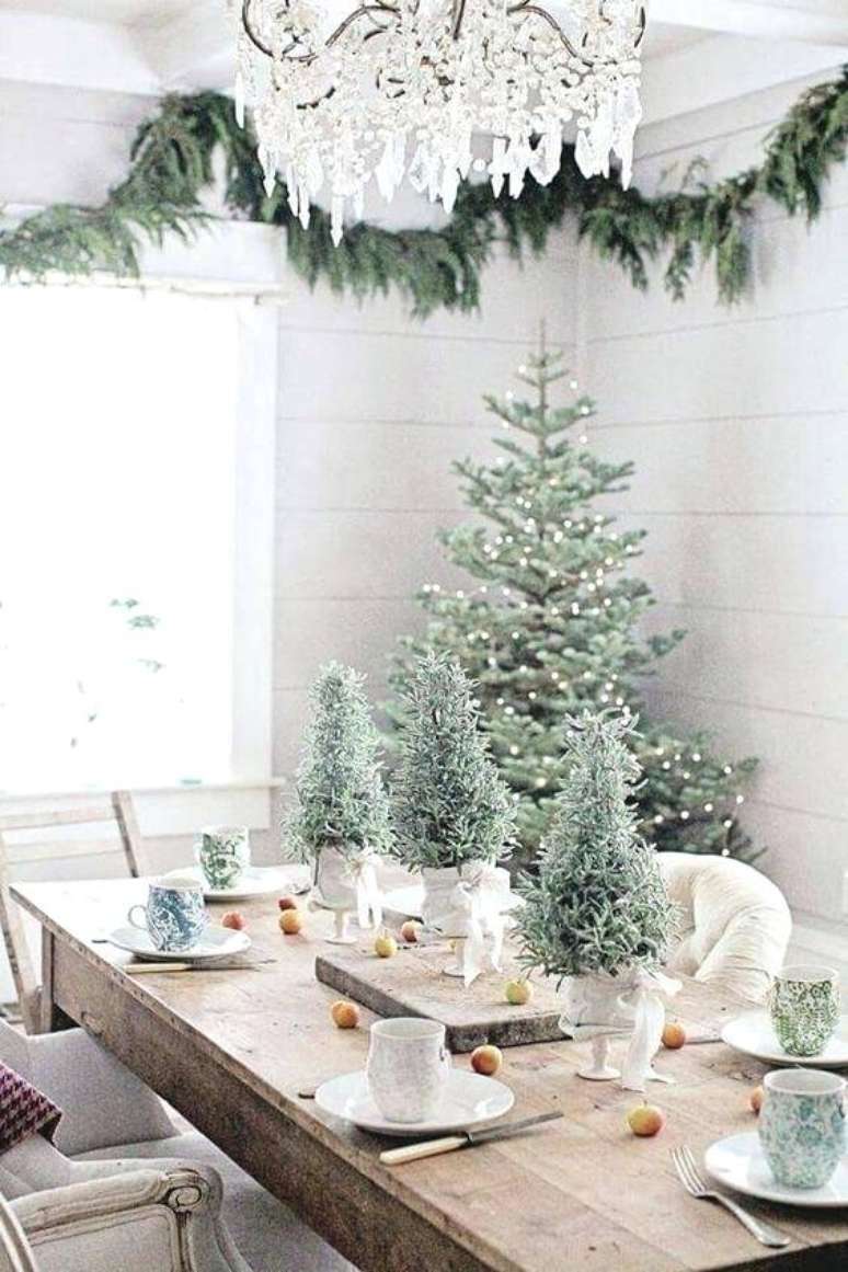 21. A decoração de natal para sala de estar pode ter lindas árvores de natal – Por: Killy our scene