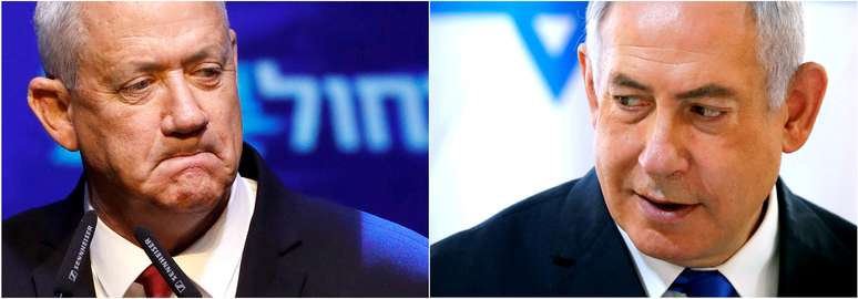 Benny Gantz in e Benjamin Netanyahu
15/09/2019
REUTERS/Amir Cohen