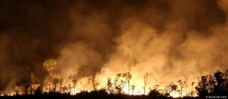 Incêndio na região da terra indígena Tenharim Marmelos, no Amazonas