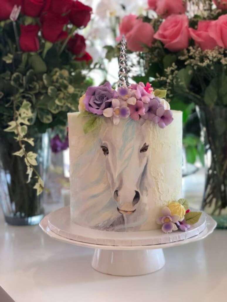 53. Bolo de anivers&aacute;rio com flores &ndash; Por: Event rebels