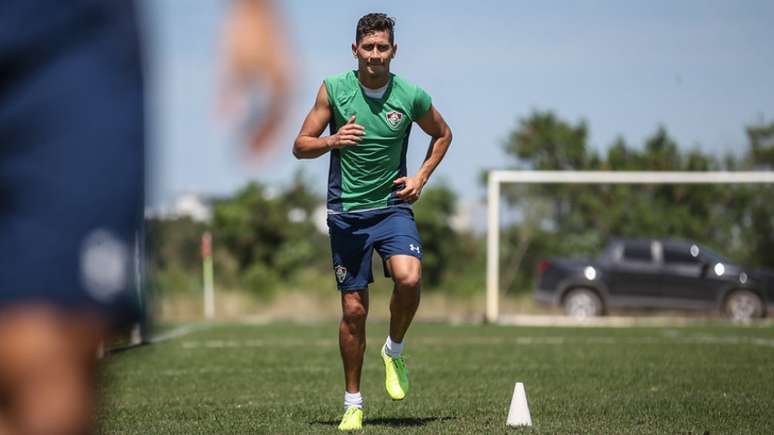 Ganso treinou na manhã desta quarta-feira (FOTO: LUCAS MERÇON / FLUMINENSE F.C.)