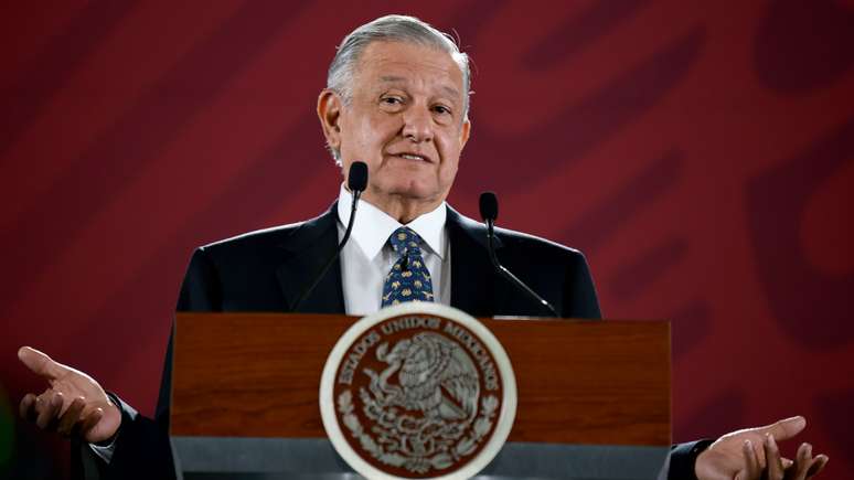 O presidente mexicano López Obrador recebeu agradecimentos de Trump por seu controverso plano de conter a migração