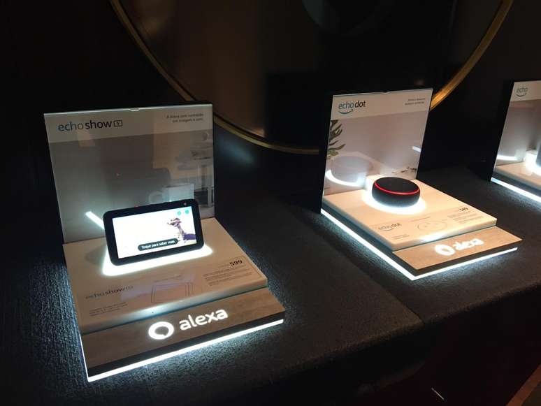 Dispositivos da assistente virtual Alexa em evento da Amazon em São Paulo, SP
02/10/2019
Gabriela Mello