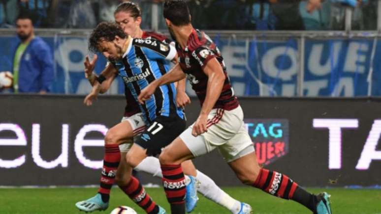 Jogo entre Grêmio e Flamengo registrou números impressionantes (NELSON ALMEIDA / AFP)#