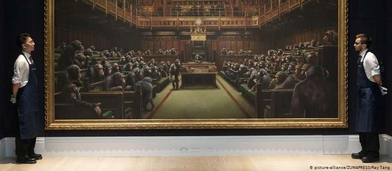 'Devolved Parliament' atinge soma recorde para um Banksy em leilão