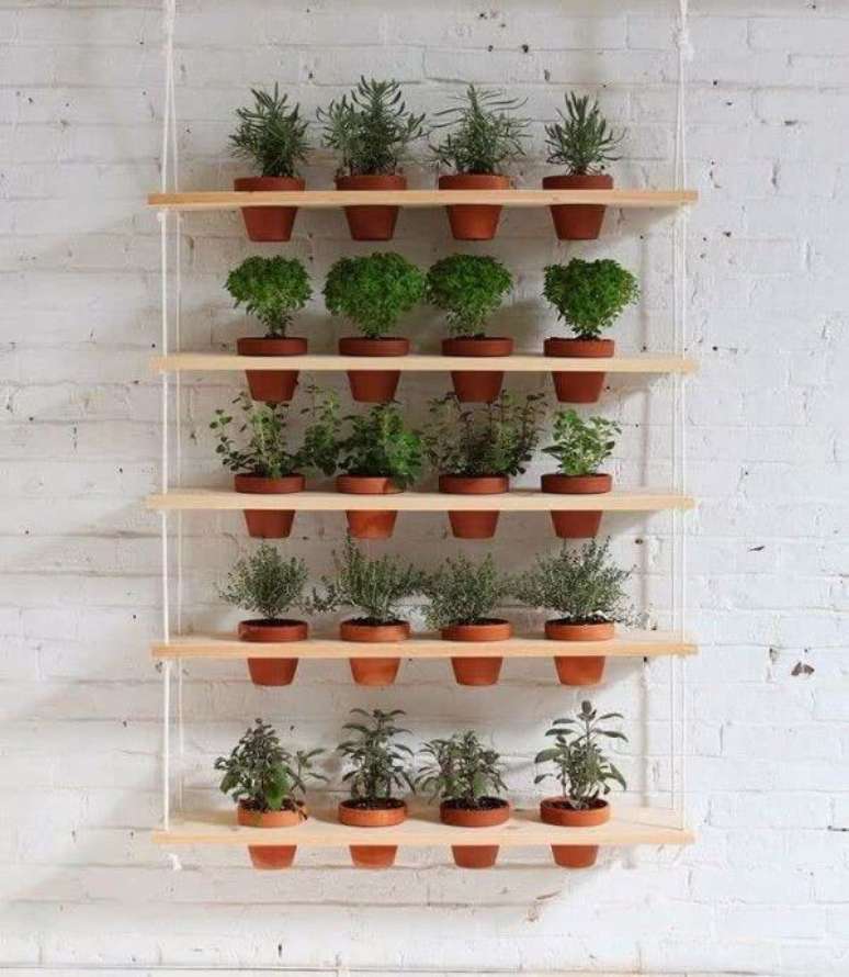 44. Suporte para plantas suspenso – Por: Decor Fácil