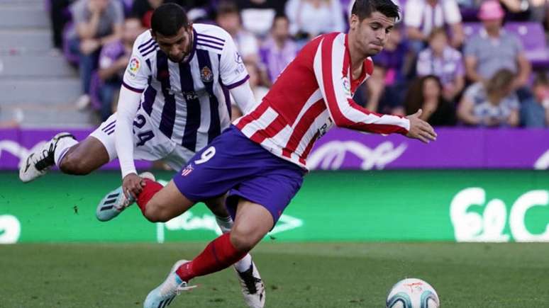 Valladolid e Atlético ficam no 0 a 0, neste domingo (Foto: AFP)