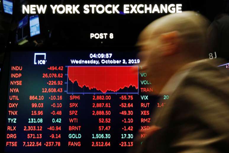 Bolsa de Valores de Nova York 
02/10/2019
REUTERS/Lucas Jackson