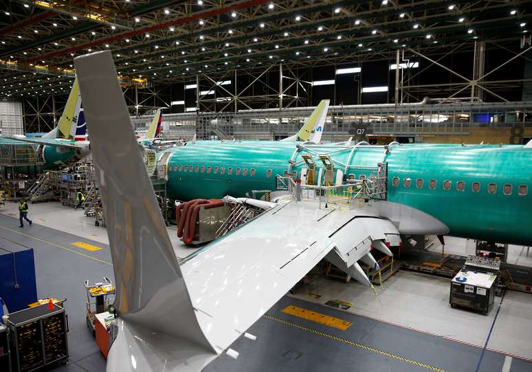 Fabricação de um 737 Max em instalações da Boeing em Renton, Washington (EUA) 
27/03/2019
REUTERS/Lindsey Wasson