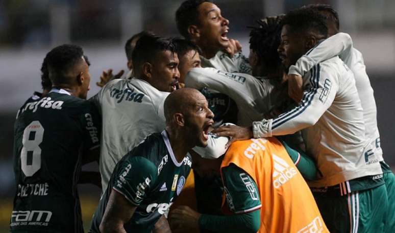 Palmeiras venceu pela última vez na Vila Belmiro em 2017, no Paulistão (Foto: Cesar Greco)