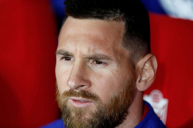 Capitão do Barcelona, Lionel Messi
21/00/2019
REUTERS/Marcelo Del Pozo